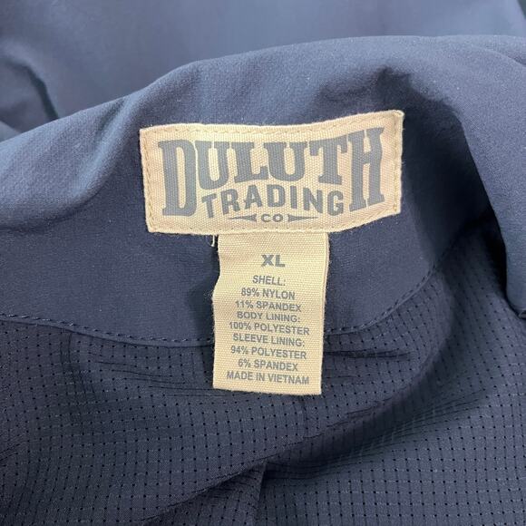 Duluth Trading Co. Jacket Mens Size XL‎ Navy Blue Windbreaker Full Zip Outdoor - Picture 5 of 8